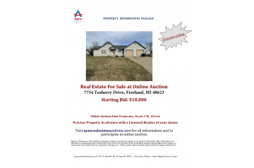 7754 Teaberry Real Estate For Sale at Online Auction