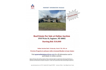 1910 Weiss Real Estate For Sale at Online Auction